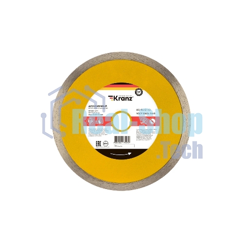 Диск алмазный отрезной сплошной Kranz 180x22.2/25,4 мм