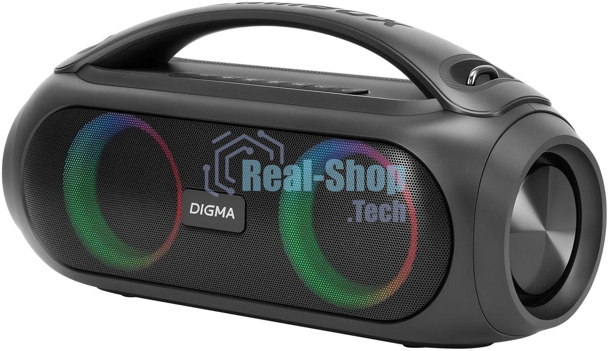 Колонка портативная Digma D-PS1530 черный/черный 50W 2.1 BT 10м 3000mAh
