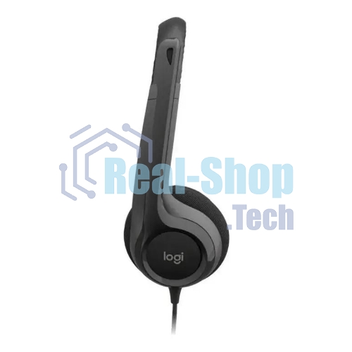 Гарнитура Logitech H390 чёрный, проводная, USB