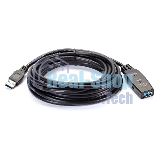 Кабель-адаптер USB3.0-repeater Aopen, удлинительный активный Am-->Af 5м QUST/qust ACU827A-5M