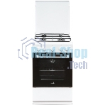 Плита газовая Cezaris ПГ 2150-06 белый, конфорок 4 газовых, духовка 43 л, 51 см x 85 см x 55 см