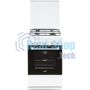 Плита газовая Cezaris ПГ 2150-06 белый, конфорок 4 газовых, духовка 43 л, 51 см x 85 см x 55 см