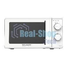 Микроволновая печь Willmark WMO-203GMW белый, 20 л, 700 Вт, переключатели - поворотный механизм