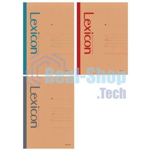 Тетрадь Deli 23212, A5, 100 л, линейка, ассорти