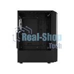 Компьютерный корпус MidTower Aerocool/Formula Quantum-G-BK-v2 черный без Б/п, ATX 3FRGb Fan on front panel
