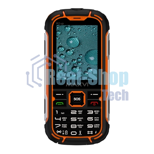 Мобильный телефон Maxvi R2 up оранжевый