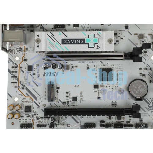 Материнская плата MSI B840M GAMING PLUS WIFI6E, AM5, AMD B840, 4xDDR5, 4xSATA, 2xM.2, 1xPCIe 4.0 x16, 1xPCIe 3.0 x4, 1xHDMI (v2.1), 1xUSB-C 10Gbps, 1xUSB-A 10Gbps, 2xUSB-A 5Gbps, 4xUSB-A 2.0, 1x2.5Gb LAN, Wi-Fi 6E, Bluetooth 5.3, 2x3.5 мм, 7.1, mATX