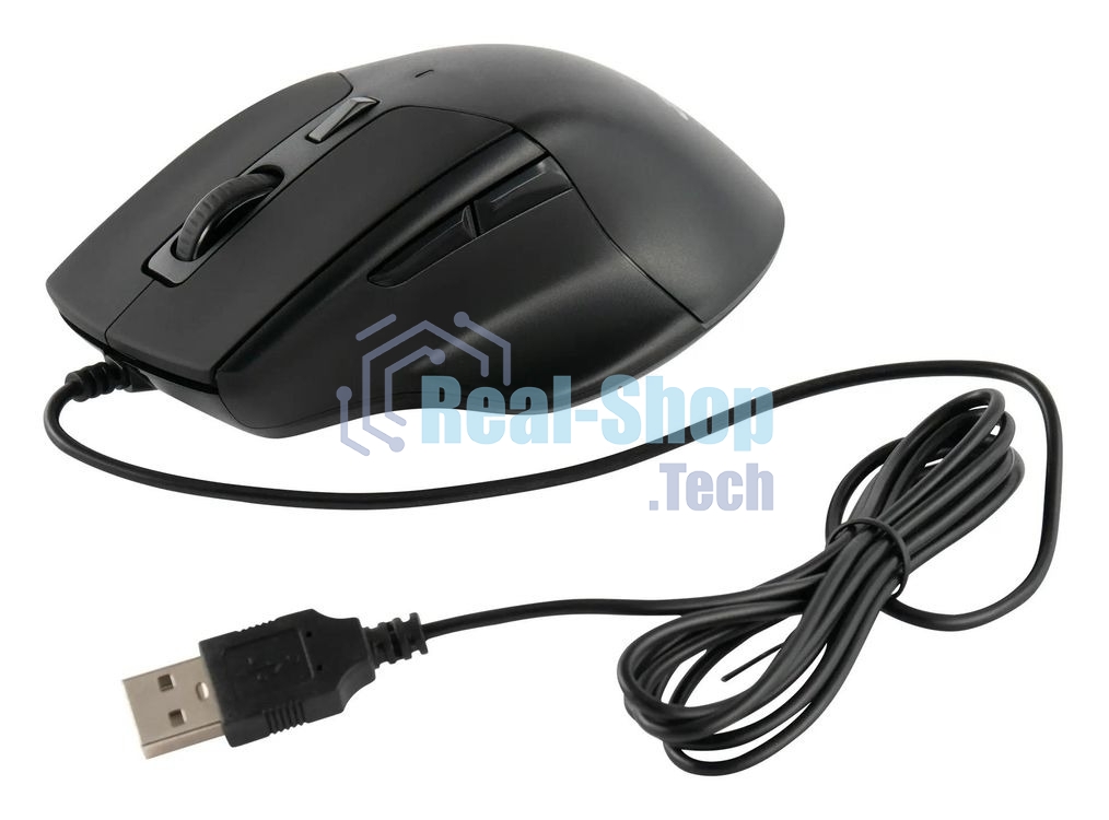 Мышь проводная Acer OMW130 черный, 3600 dpi, USB, кнопки - 6
