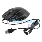 Мышь проводная Acer OMW130 черный, 3600 dpi, USB, кнопки - 6