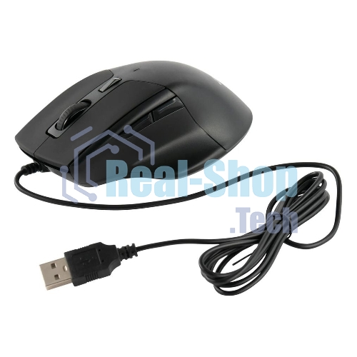 Мышь проводная Acer OMW130 черный, 3600 dpi, USB, кнопки - 6