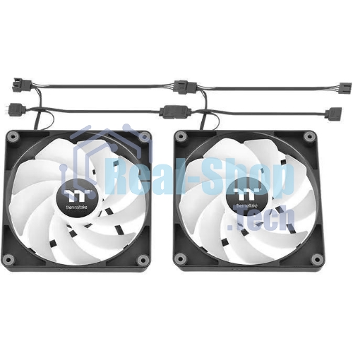 Вентилятор для корпуса Thermaltake CT140 Sync Reverse ARGB 140х140x25 черный 4-pin 32.8дБ (упак.:2шт) (CL-F174-PL14SW-A) Ret