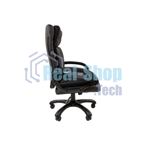 Кресло Chairman 442 черный, экокожа, 120 кг