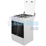 Плита газовая Maunfeld MGC50GCW08D белый, конфорок 4 шт, духовка 59 л, 50 см x 89 см x 65 см