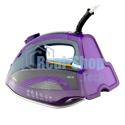 Утюг BRAYER BR4001 фиолетовый/серый, 2600 Вт, 25 г/мин, 140 г/мин, 360 мл