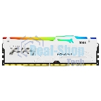 Оперативная память Kingston Fury Beast RGb, DDR5, 32Gb (1x32 Gb), 6000 MHz, CL30, радиатор, RGb, белый