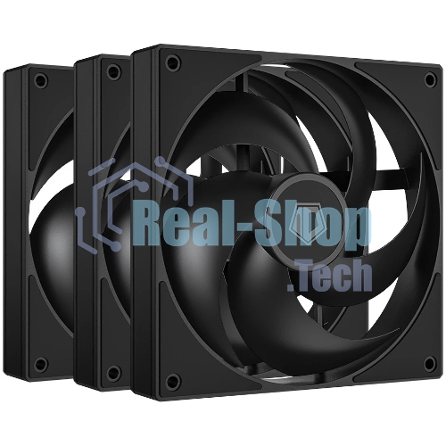Вентилятор для корпуса ID-Cooling AS-120-K черный 120мм 2000rpm 27.2db 4-pin