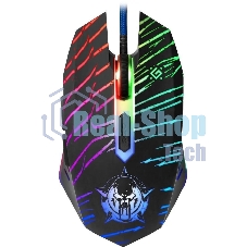 Мышь проводная Defender Dark Agent GM-590L черный, 12800 dpi, USB, кнопки - 6