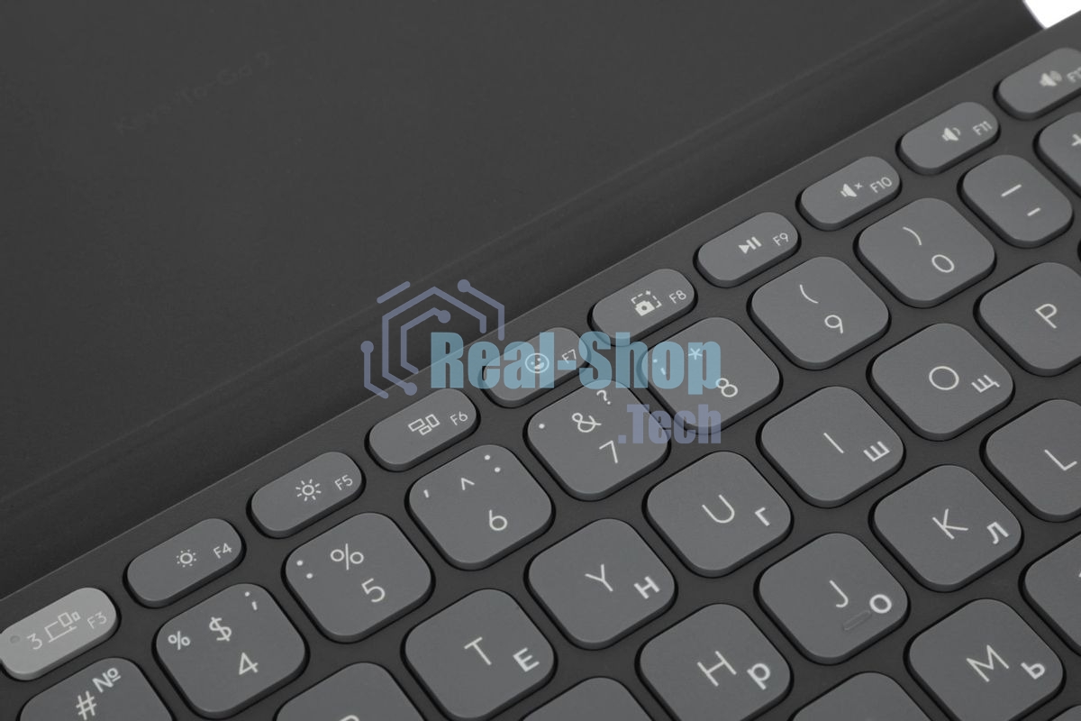Клавиатура Logitech Keys to Go 2 беспроводная, Bluetooth, серый, английская раскладка