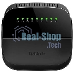 Роутер беспроводной D-Link DSL-2640U/R1A ADSL2+ черный ANNEX А
