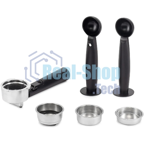 Кофеварка рожковая Vitek VT-1517 SR серый, исп. кофе - молотый, 1.65 л, 1238 Вт, 15 Бар