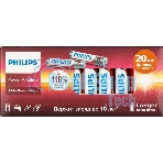 Элемент питания алкалиновый AAA/LR03 1.5В Power (блист. 20шт) Philips Б0064654