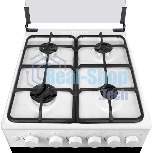 Плита газовая Maunfeld MGC50GCW08D белый, конфорок 4 шт, духовка 59 л, 50 см x 89 см x 65 см