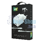 Сетевое зарядное устройство MORE CHOICE (4620202555830) NC86i 1Type-C 3.0A PD 20W для Lightning 8-pin Type-C, белый