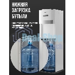 Кулер Vatten L03WEV напольный электронный белый/белый