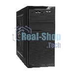 Компьютерный корпус Minitower ExeGate EX272749RUS QA-412U Black, mATX, (без БП), 2хUSB+2хUSB 3.0, Audio