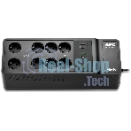 Источник бесперебойного питания APC Back-UPS ES 850VA/520W, 230V, 8 Schuko (2 Surge & 6 batt.), USB, USB charge(type A,C), Data/DSL protect.,(BE700G-RS, BE850G2-GR analogue), 1 year warranty