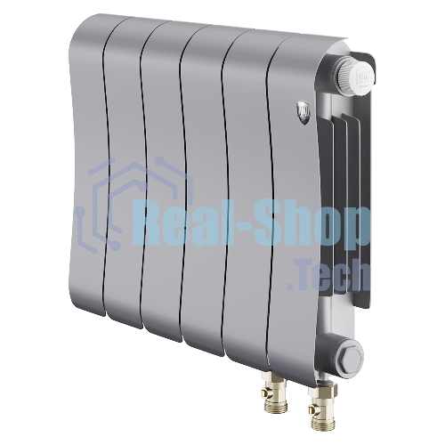 Радиатор биметаллический Royal Thermo Infinity 300 Silver Satin VR80 - 6 секц.