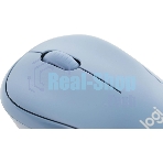 Мышь беспроводная Logitech M221 голубой, 1000 dpi, радиоканал, USB, кнопки - 3