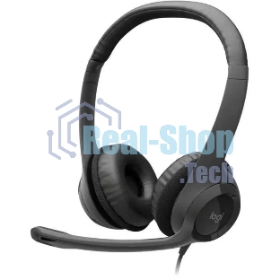 Гарнитура Logitech H390 чёрный, проводная, USB