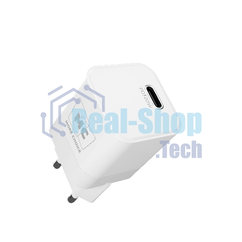 Сетевое зарядное устройство MORE CHOICE (4620202555830) NC86i 1Type-C 3.0A PD 20W для Lightning 8-pin Type-C, белый