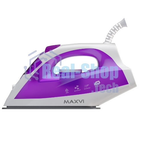 Утюг Maxvi SI1801 белый/фиолетовый