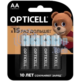 Батарея Opticell Basic LR6 AA (4шт) блистер