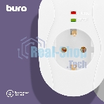 Сетевой фильтр Buro 100SH-W (1 розетка) белый, коробка