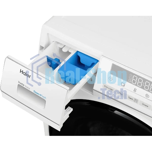 Стиральная машина Haier HWD70-BP14929B белый, загрузка фронтальная, 7 кг, 4 кг - сушка, 1400 об/мин, класс: B