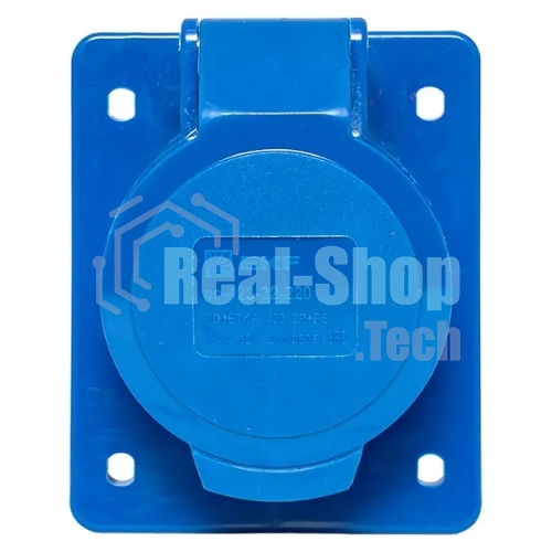 Розетка стационарная внутренняя EKF 423 ps-423-32-220 32А 220В 2P+E IP44