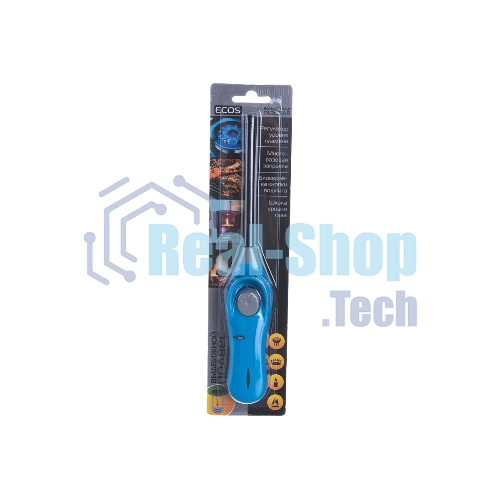 Зажигалка газовая ECOS GL-001B, синяя (157799)