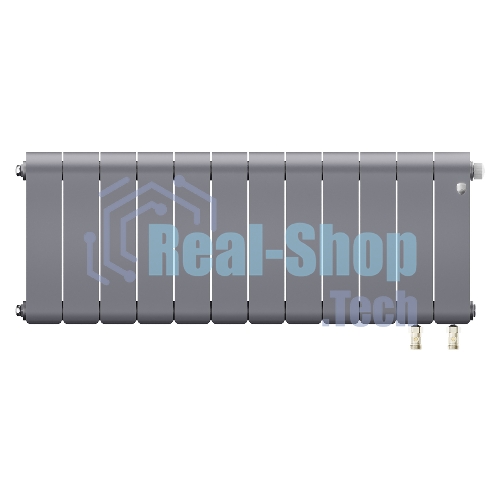 Радиатор биметаллический Royal Thermo Infinity 300 Silver Satin VR80 - 12 секц.