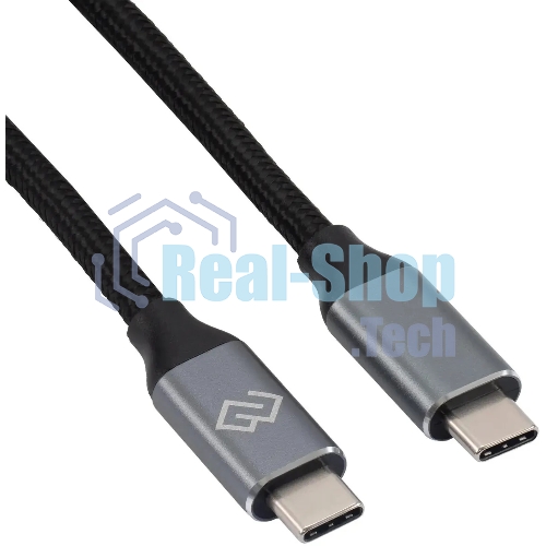 Кабель Digma D-Type-C-USB3.2-3m D-TYPE-C-USB3.2-100W-4K-3M 3м черный