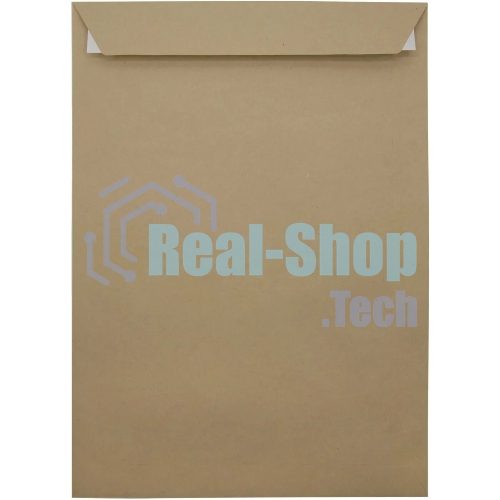 Пакет почтовый Silwerhof Eco 381227.25 C4, 229x324 мм, силиконовая лента крафт 130 г/м2 (pack:25pcs)