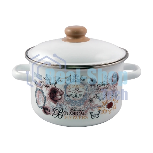 Кастрюля Appetite 1RD161М Roses эмалированная сталь 2 л 60070377
