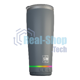 Термокружка с портативной колонкой Soundmax SM-TC001 серый