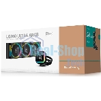 Система жидкостного охлаждения Deepcool LQ360 Ultra ARGb Soc-AM5/AM4/1200/1700/1851 черный 4-pin 38.71dB Al LCD 350W 1840gr Ret (R-LQ360-BKASMC-G-1)