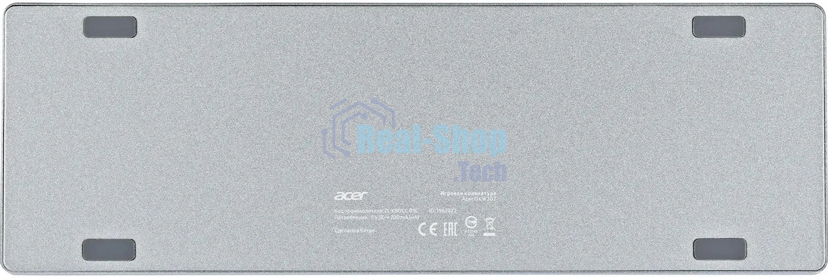 Клавиатура проводная Acer OKW302 (ZL.KBDCC.01C), USB, серебристый