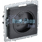 Розетка 1-местная IEK BRITE РС10-1-0-БрЧ (BR-R10-10-K02) без заземления, без защитных шторок, 10А, черный