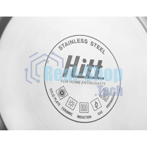 Чайник для плиты HITT H01023/1 Rondo Plus 2,5 л со св., капсул. дно, красный Л6115
