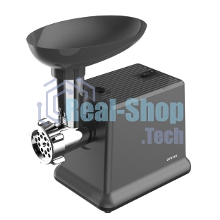 Мясорубка электрическая Centek CT-1624 черный, 2000 Вт, 2.0 кг/мин, реверс, защита от перегрузки, насадки - 4